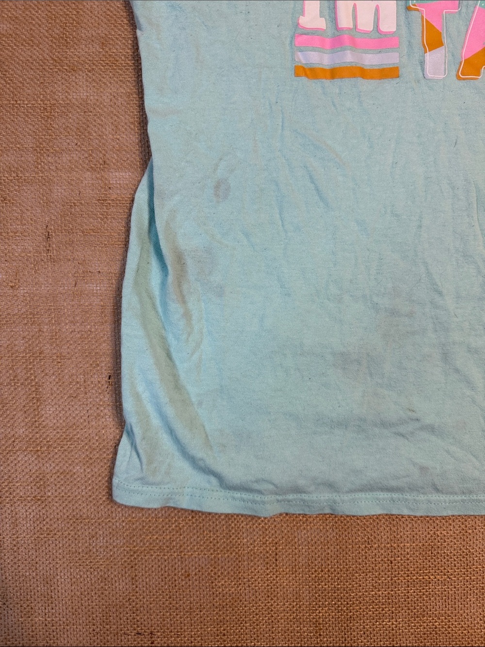 Women’s Light Blue Graphic Tank Top - 'I'm a Better Person' - Picture 4 of 6